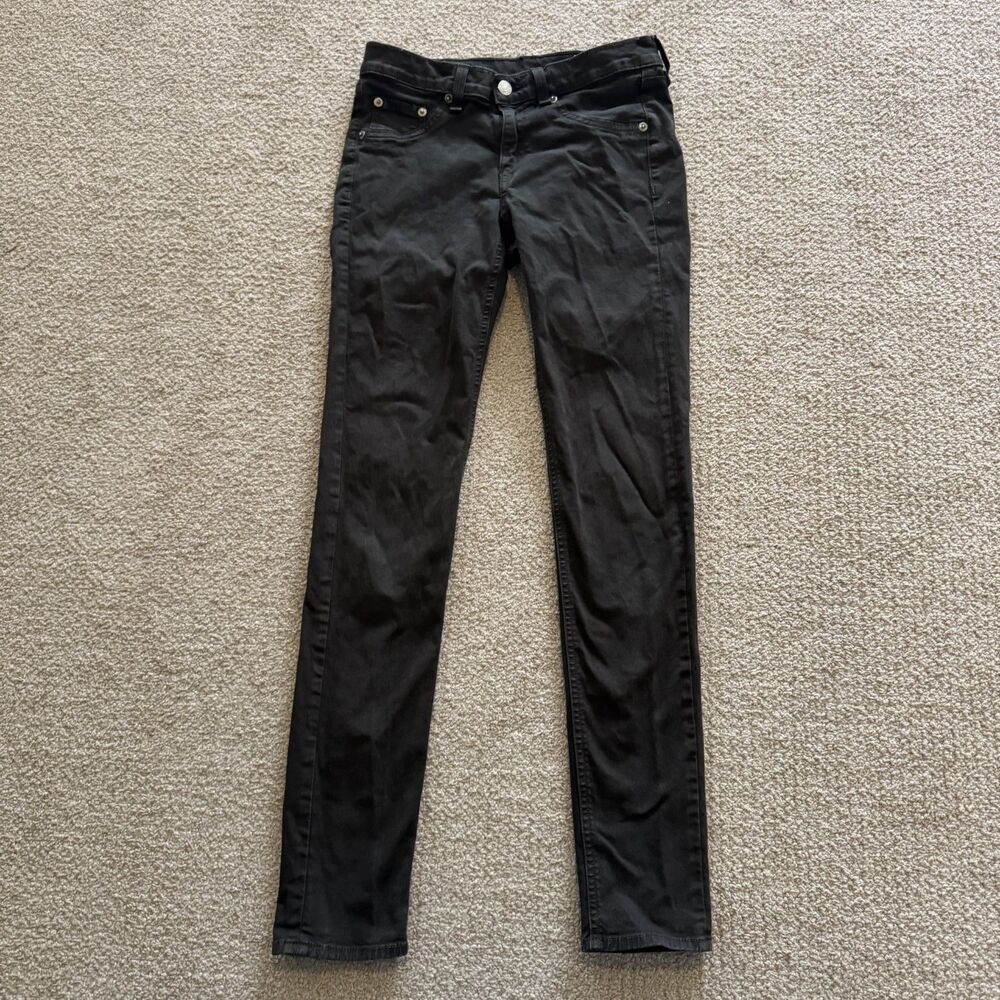Rag & Bone JEAN The Legging Skinny Jeans Womens 26 Black Low Rise Stretch Denim
